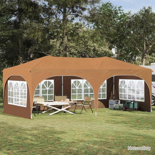 Tente de f�te pop-up 575 x 288 x 245 cm Beige Tissu Oxford