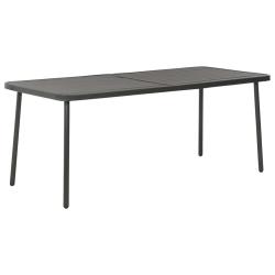 Table de jardin Gris fonc&eacute; 180x83x72 cm Acier
