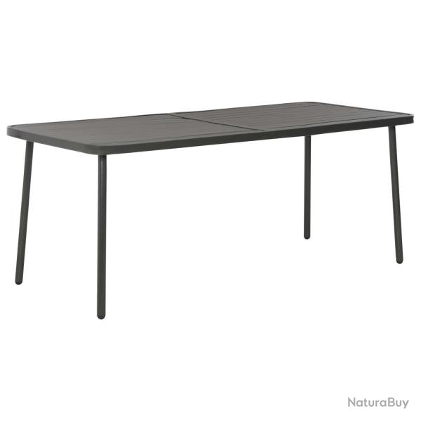 Table de jardin Gris fonc� 180x83x72 cm Acier