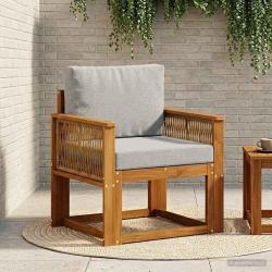 Sofa de milieu ext&eacute;rieur Bois d'Acacia Massif Naturel
