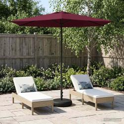 Parasol de jardin avec base 270 x 270 cm Polyester