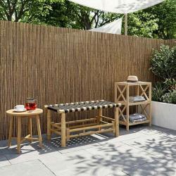 Banc de jardin 80 x 38 x 40 cm Bambou Naturel Rectangulaire