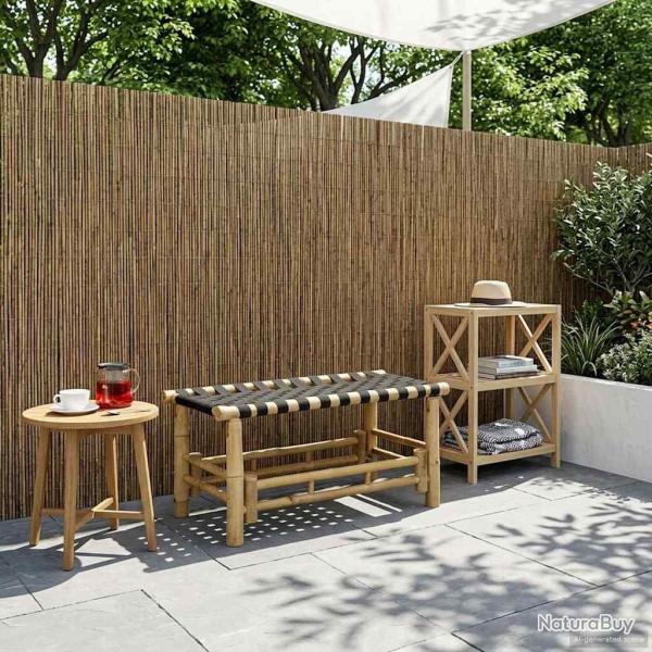 Banc de jardin 80 x 38 x 40 cm Bambou Naturel Rectangulaire