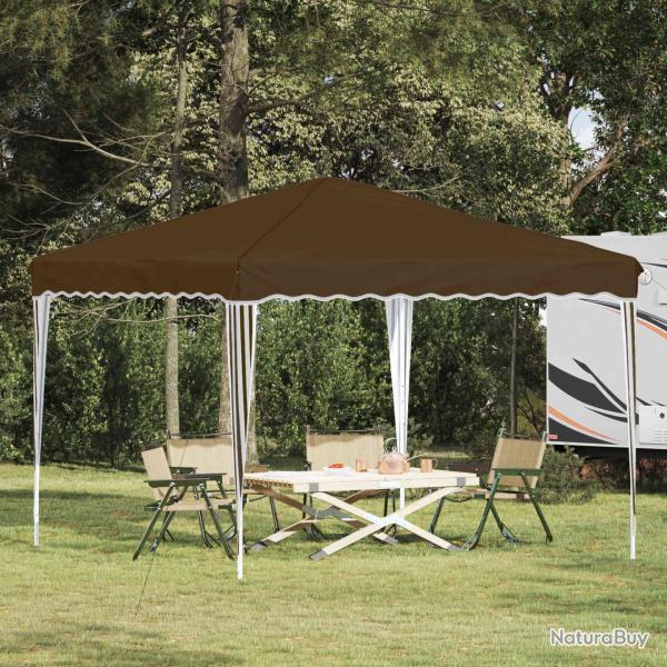 Tente de f�te pop-up 288 x 288 x 245 cm Taupe Tissu Oxford