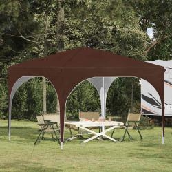 Tente de f&ecirc;te pop-up 290 x 290 x 245 cm Marron