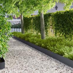 Bordure de Pelouse 30 pcs 103 x 20 cm Acier Anthracite