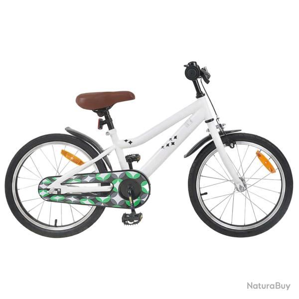 V�lo pour Enfants 18 Pouces pour les 5-7 ans Blanc