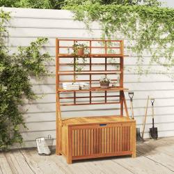 Bo&icirc;te de rangement avec treillis 99x55x160cm Bois acacia solide