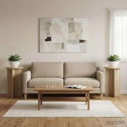 Support de Plante 2 pcs Ch&ecirc;ne Sonoma &Oslash;40 x 60 cm