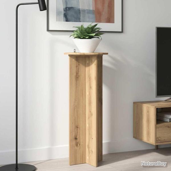 Support de Plante 2 pc Ch�ne artisanal �40 x 100 cm