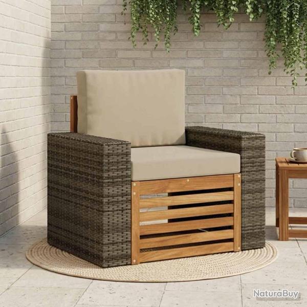 Sofa de milieu ext�rieur Bois d'Acacia Massif Naturel