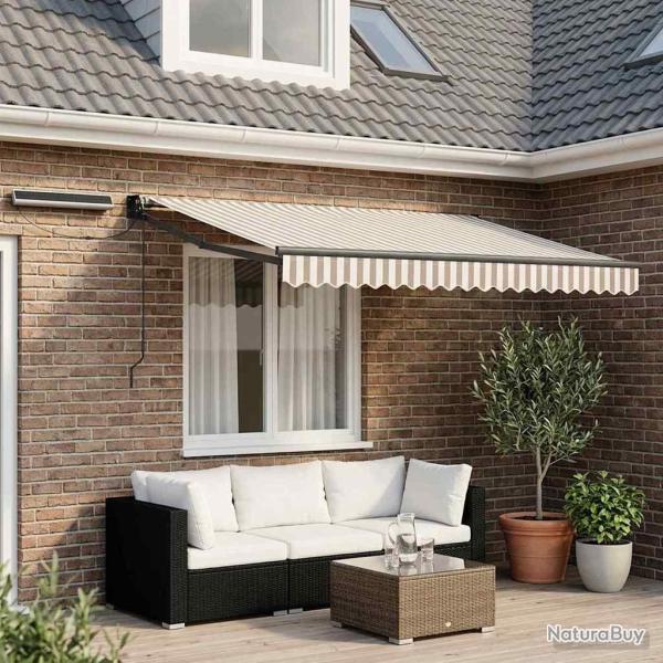 Auvent r�tractable �lectrique Gris clair et blanc