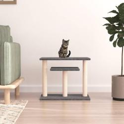Arbres &agrave; chat avec plates-formes gris fonc&eacute; 62,5 cm