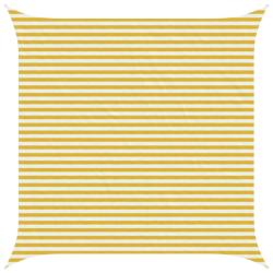 Voile d'ombre Jaune et blanc 4,5 x 4,5 m HDPE