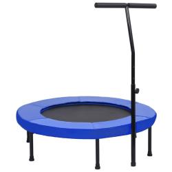 Trampoline de fitness avec poign&eacute;e et coussin de s&eacute;curit&eacute; 102cm