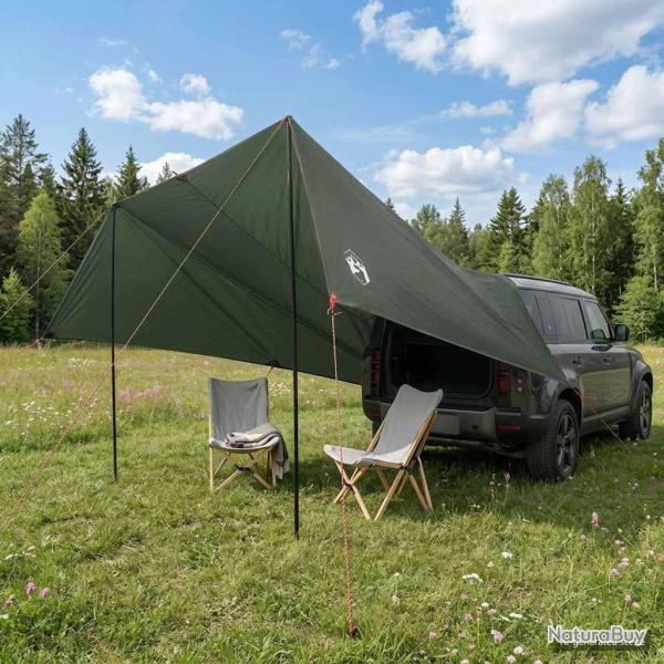 Auvent de v�hicule avec toit Vert arm�e 518 x 580 x 215 cm