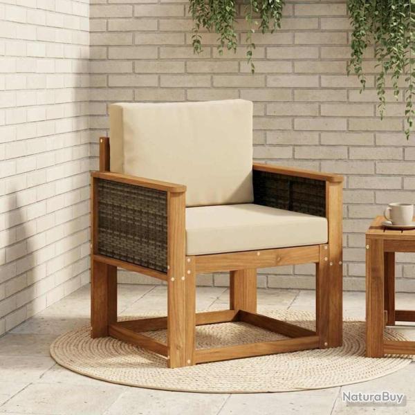 Sofa de milieu ext�rieur Bois d'Acacia Massif Naturel