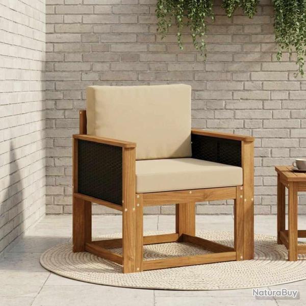 Sofa de milieu ext�rieur Bois d'Acacia Massif Naturel