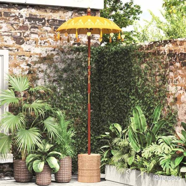 Parasol balinais Jaune 125 x 125 x 260 cm