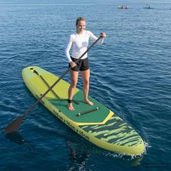 Planche de SUP avec si&egrave;ge 2-en-1 POSEIDON 335 x 76 x 15 cm Vert