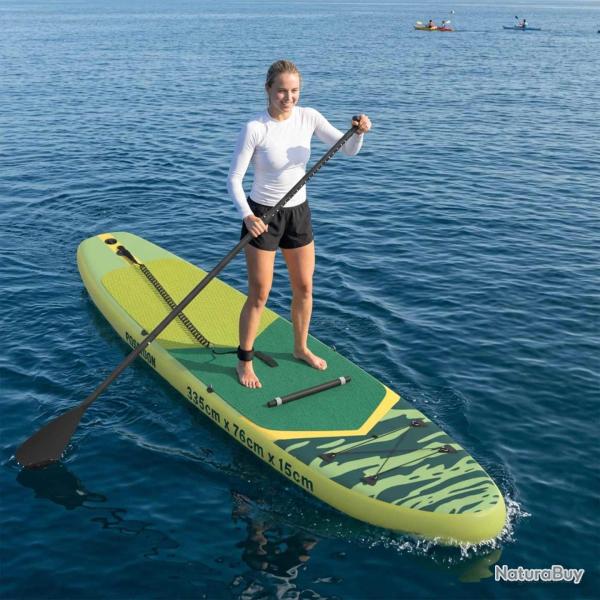 Planche de SUP avec si�ge 2-en-1 POSEIDON 335 x 76 x 15 cm Vert