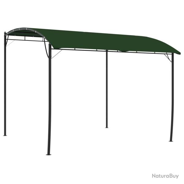 Pavillon 3 x 3 x 2,55 m Vert Acier enduit de poudre et tissu
