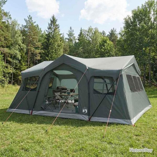 Tente familiale avec toit Vert arm�e 487 x 340 x 216 cm