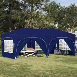 Tente de f&ecirc;te pop-up 575 x 288 x 245 cm Bleu Tissu Oxford