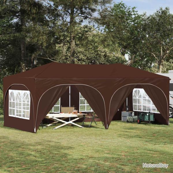 Tente de f�te pop-up 575 x 288 x 245 cm Marron Tissu Oxford