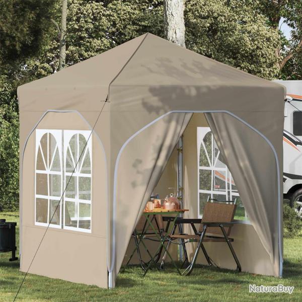 Tente de f�te pop-up 192 x 192 x 245 cm Cr�me