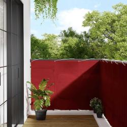 Paravent de balcon rouge 120 x 700 cm 100 % polyester Oxford