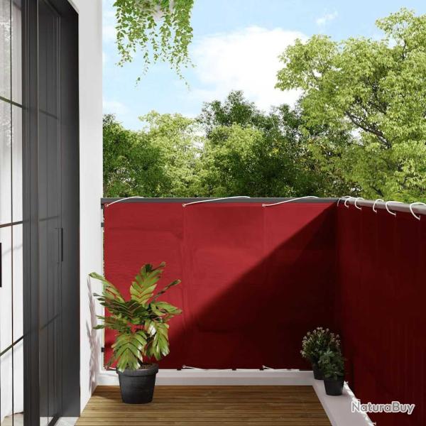 Paravent de balcon rouge 120 x 700 cm 100 % polyester Oxford
