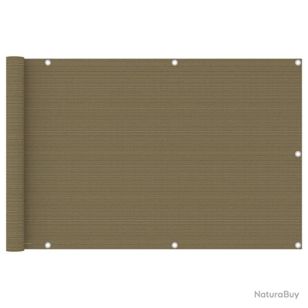 �cran de balcon Taupe 90x600 cm PEHD