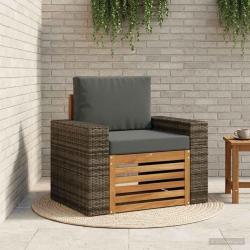 Sofa de milieu ext&eacute;rieur Bois d'Acacia Massif Naturel