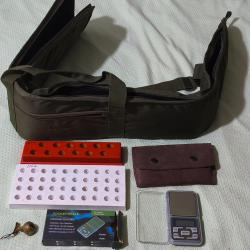 Housse transport + 2 support etuis + balance pr&eacute;cises+ porte 10 balles+ clochette