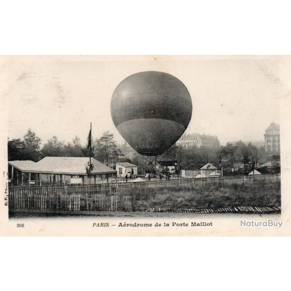 Carte Postale Ancienne - A�rodrome de la Porte Maillot, Paris - N�8606