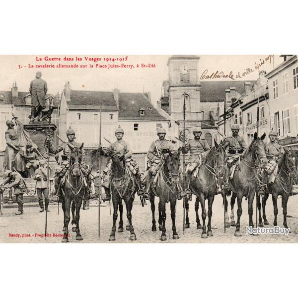 Carte postale de cavalerie allemande dans les Vosges 1914-1915 - N�8607