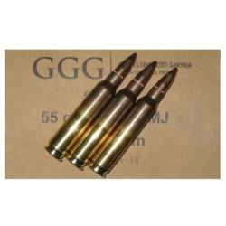 Munitions GGG cal.223 rem 5.56x45 fmj 62gr par 150
