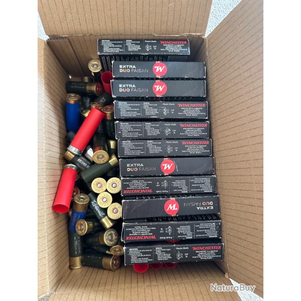 Lot de 125 cartouches calibre 12 Vrac 1� sans prix de r�serve