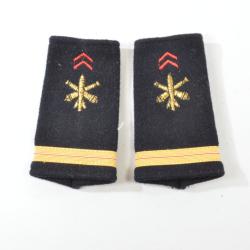 Fourreaux d'&eacute;paule &eacute;paulettes adjudant chef Artillerie