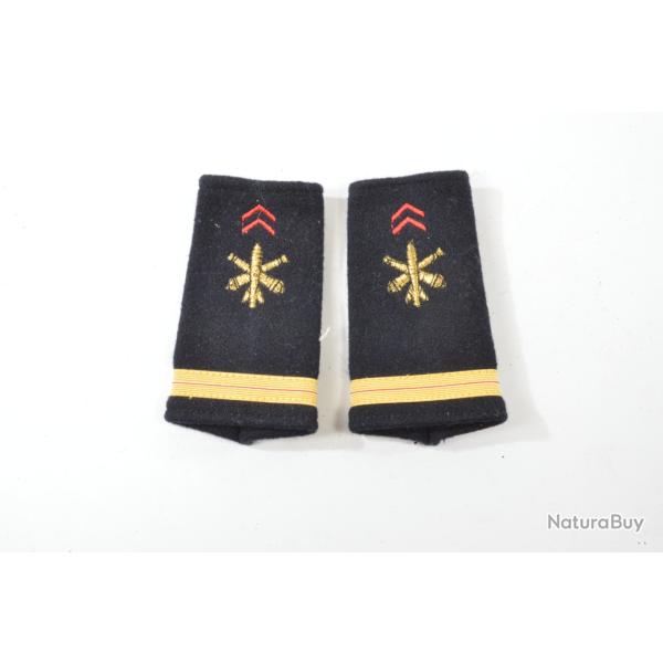 Fourreaux d'�paule �paulettes adjudant chef Artillerie