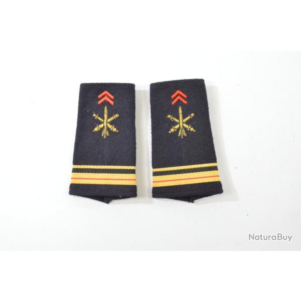 Fourreaux d'�paule �paulettes major Artillerie