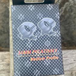 COLLIER VECTOR OPTICS X ACCU PICATINNY 34MM MEDIUM PROFILE