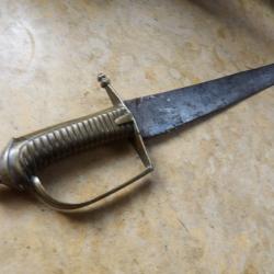 sabre briquet infanterie 1767 lame combat fine tranchante ancien r&eacute;gime r&eacute;volution empire