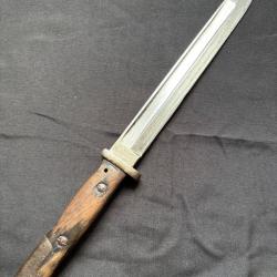 Ba&iuml;onnette allemande 1884/98 1er type r&eacute;giment&eacute;e - WW1
