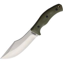Couteau Fixe Marbles Hunter Green Micarta Lame Acier Inoxydable Manche Micarta Vert &Eacute;tui Cuir MR735