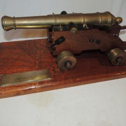 SUPERBE  MODELE CANON ARTILLERIE de MARINE 18&deg; SIECLE  / en BRONZE  /  4.5 KILOS  !!!!!  #.5