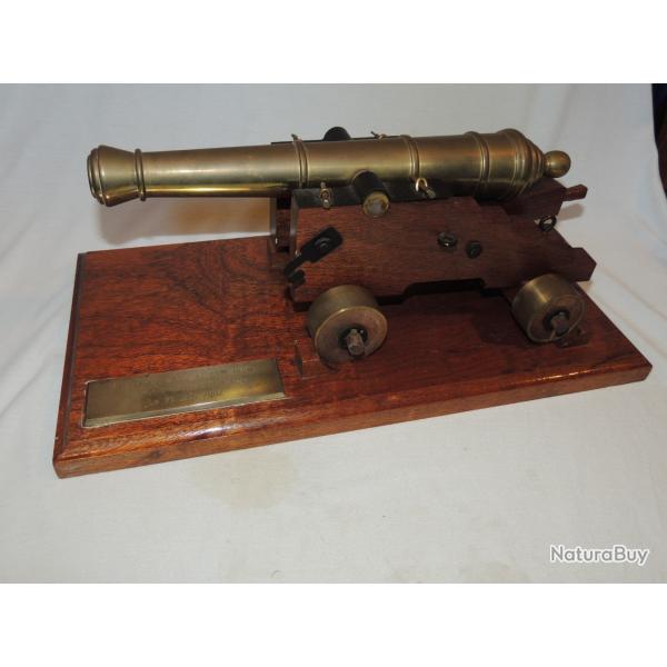 SUPERBE  MODELE CANON ARTILLERIE de MARINE 18� SIECLE  / en BRONZE  /  4.5 KILOS  !!!!!  #.5