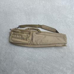 Etui &agrave; fusil en toile beige