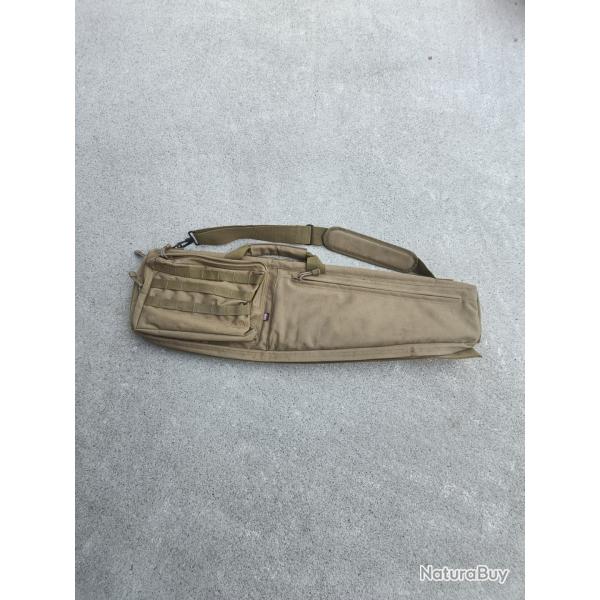 Etui � fusil en toile beige